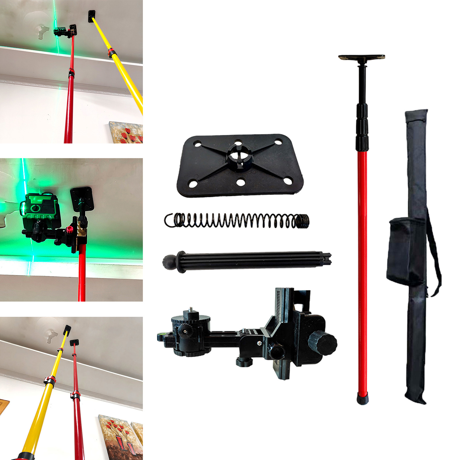Industrial Laser Line - Laser Level Telescopic Rod Ceiling Support