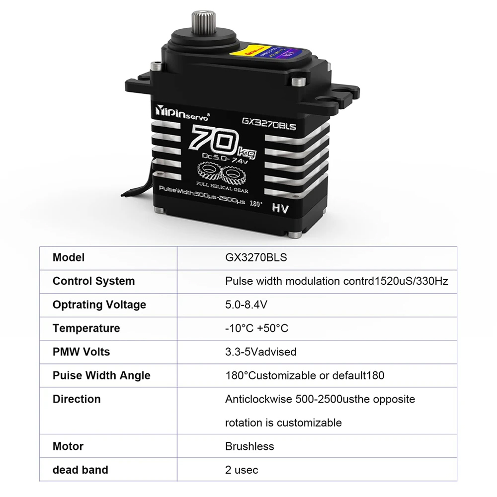 70KG 60KG 55KG Brushless Servo - огляд і ціна Servo Motor Cnc
