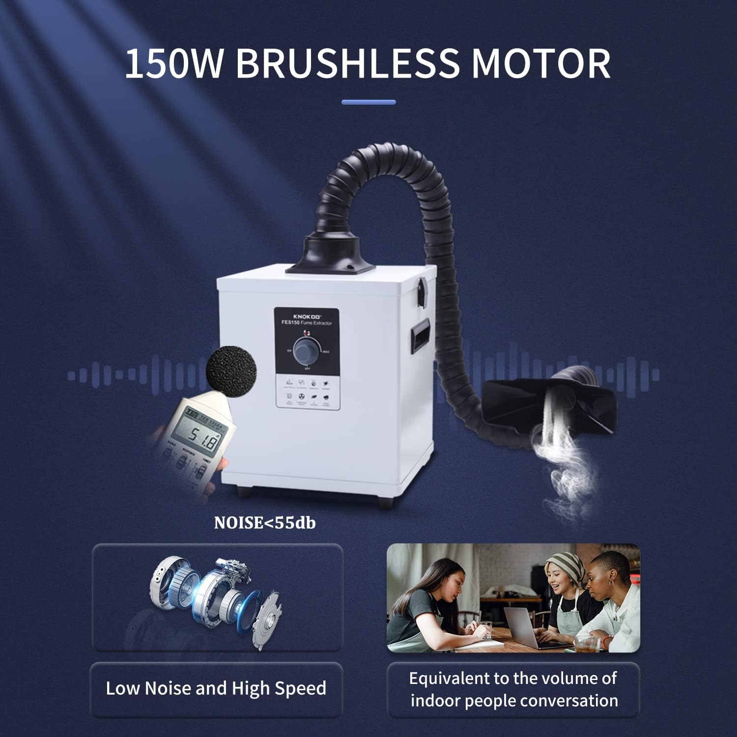 KNOKOO FES150 Industrial Laser - огляд і ціна Industrial Laser Fume Extractor