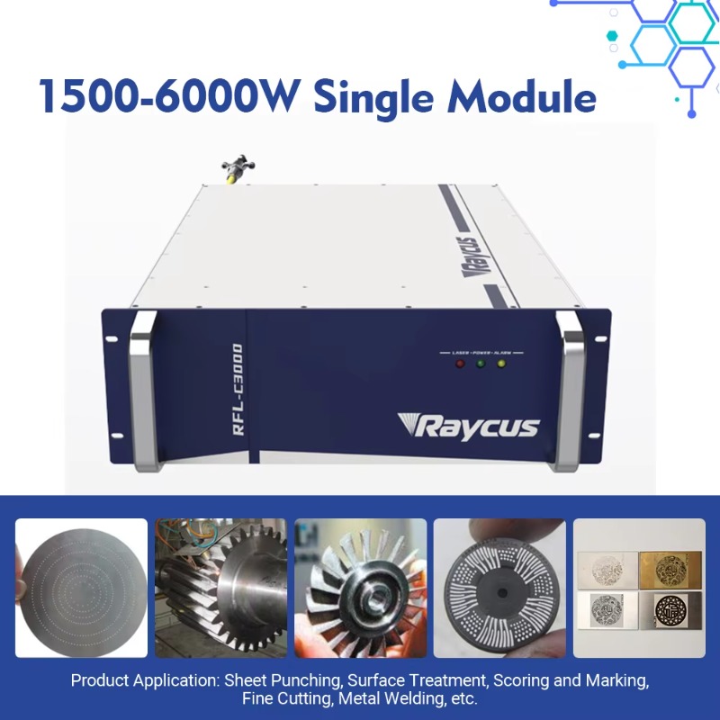 1500W‑6000W Water‑Cooled CW Fi - огляд і ціна Industrial Laser Metal Cutting Machine