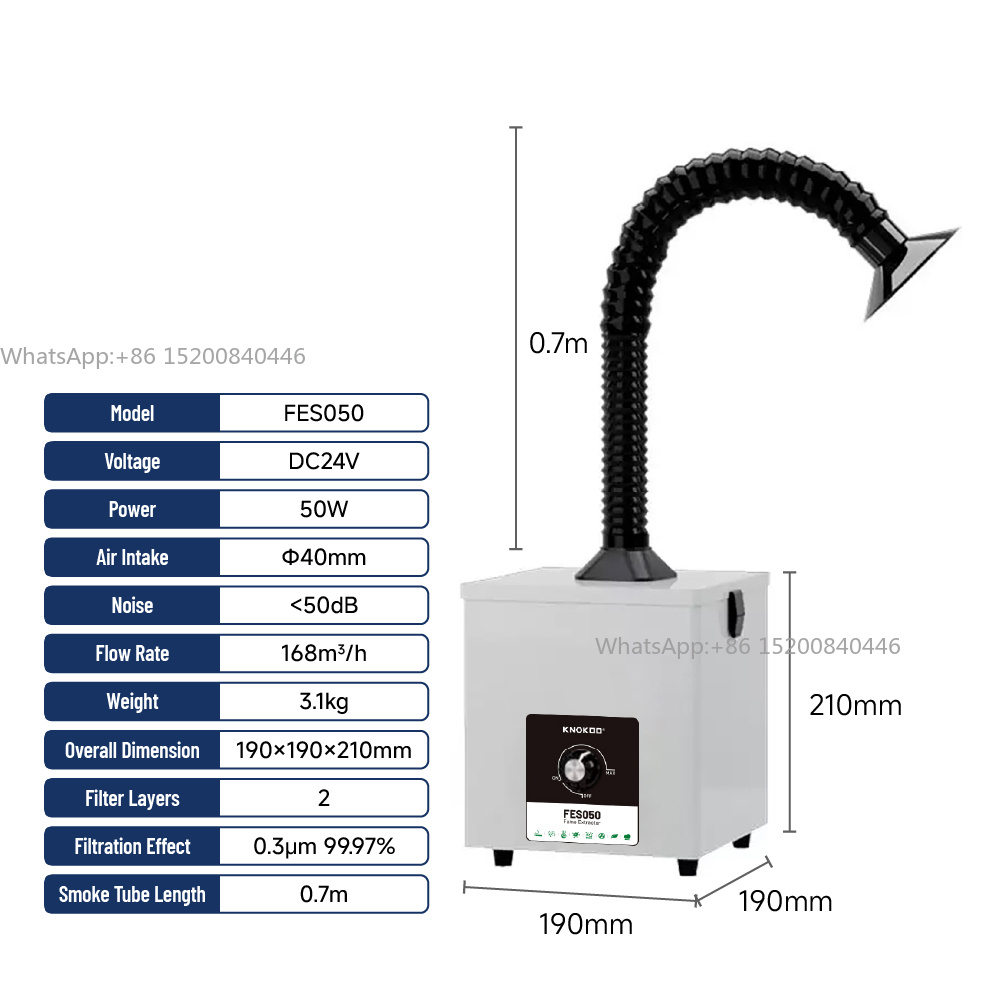 Industrial-Grade Solder Fume E - огляд і ціна Industrial Laser Fume Extractor