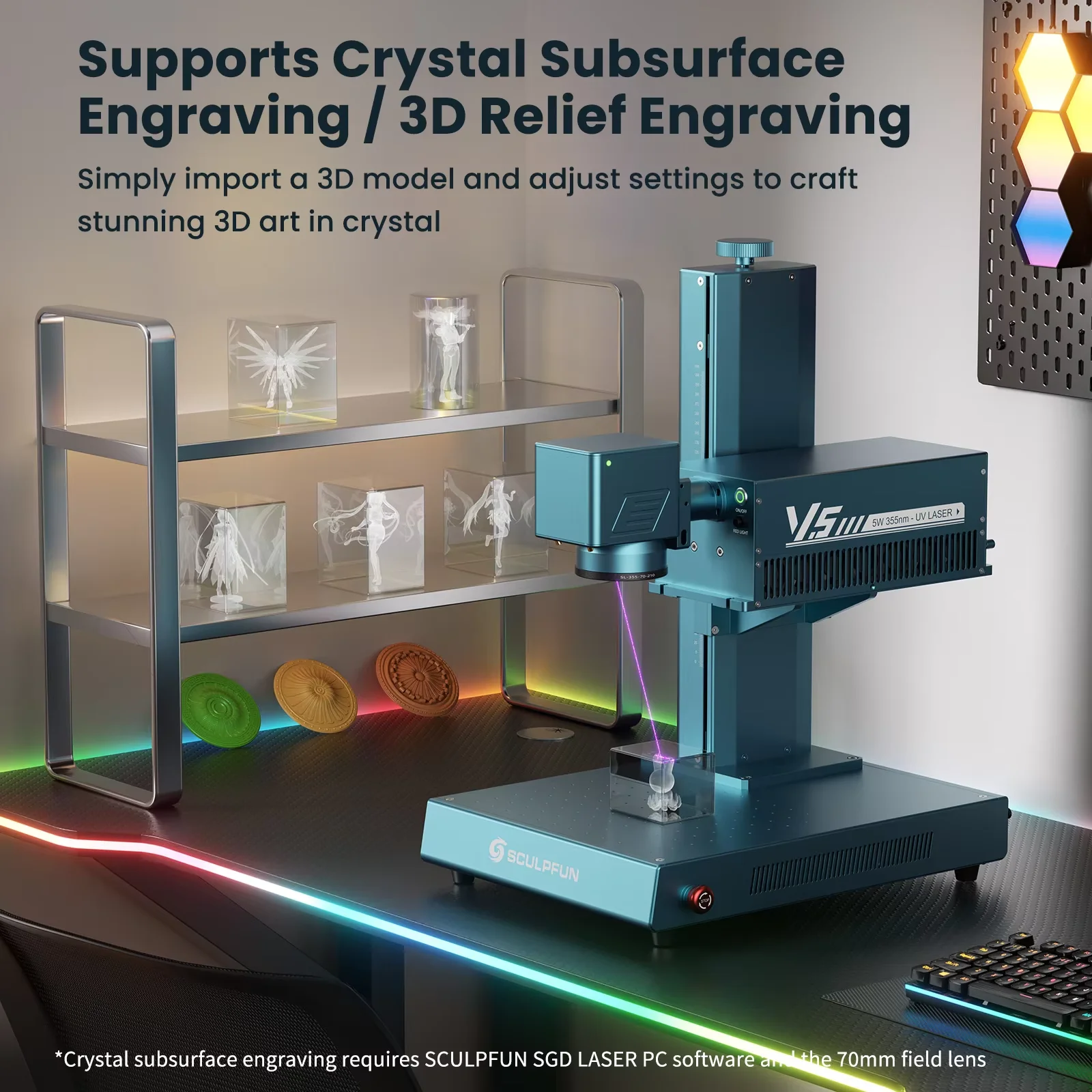 SCULPFUN V5 UV Laser Engraver  - огляд і ціна Industrial Uv Laser Engraver