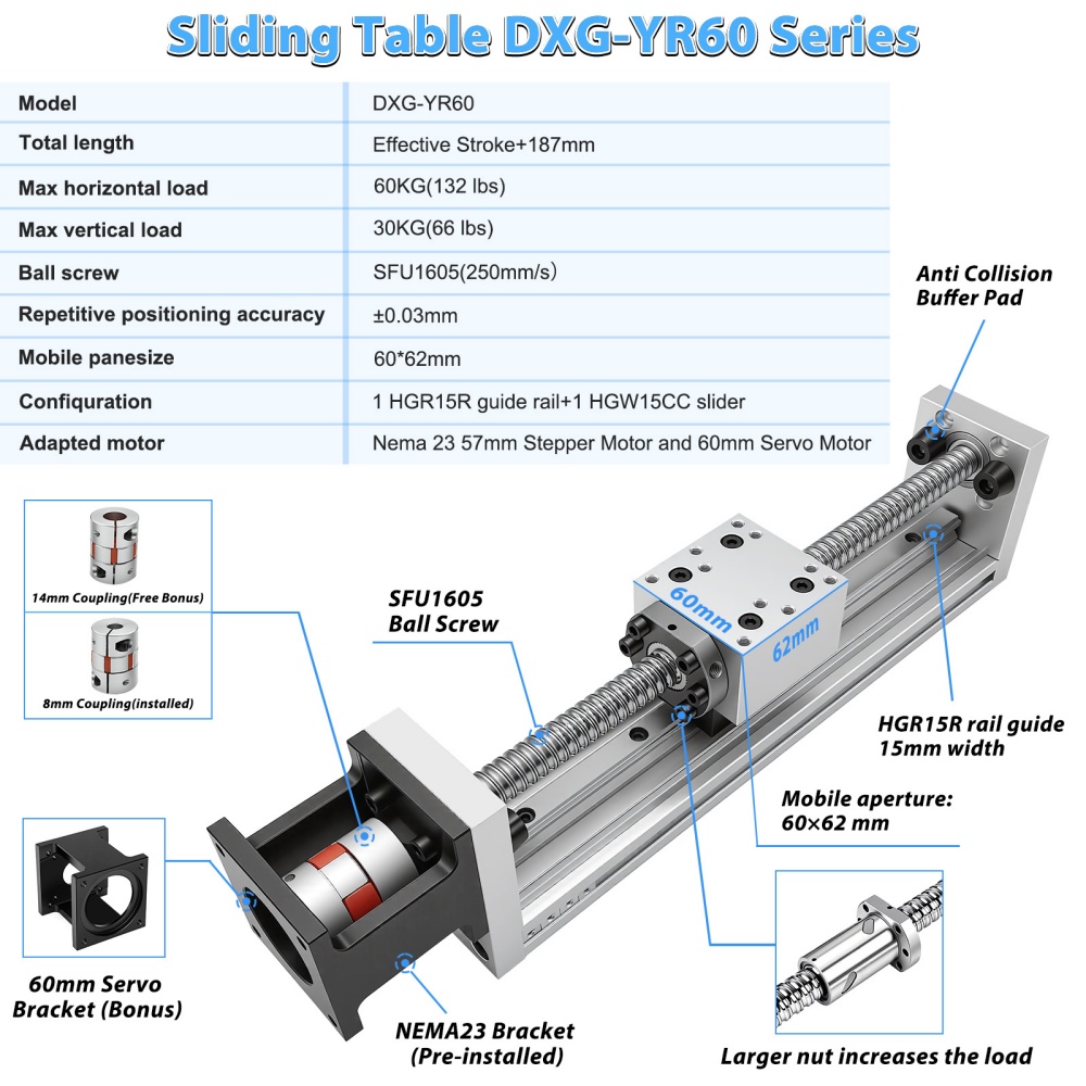 High-Precision 0.03mm Mini Lin - огляд і ціна Servo Motor Cnc