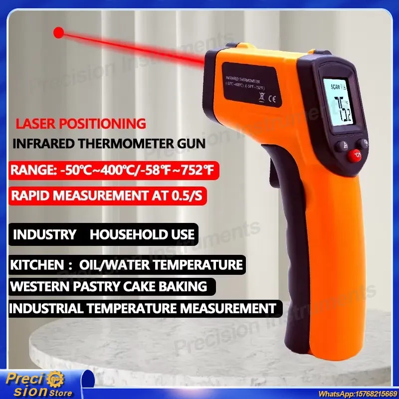 Infrared Thermometer Gun Non C - огляд і ціна Industrial Handheld Laser
